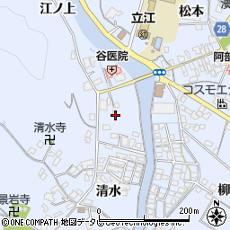 徳島県小松島市立江町清水193周辺の地図