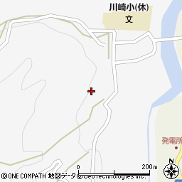 徳島県三好市池田町川崎寺ノ上162周辺の地図