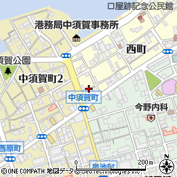 愛媛県新居浜市西町4周辺の地図