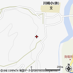 徳島県三好市池田町川崎寺ノ上周辺の地図