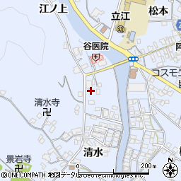 徳島県小松島市立江町清水192-5周辺の地図