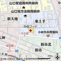 中央フード柳井店周辺の地図