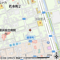 愛媛県新居浜市若水町1丁目周辺の地図