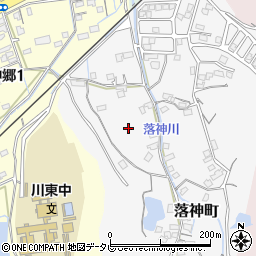 愛媛県新居浜市落神町6周辺の地図