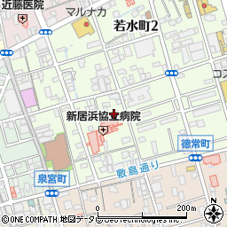 愛媛県新居浜市若水町1丁目7-43周辺の地図