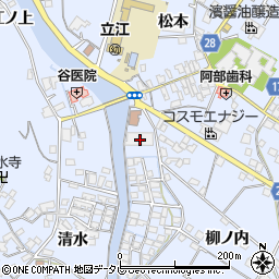 徳島県小松島市立江町清水180周辺の地図