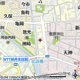 山口県柳井市土手町周辺の地図