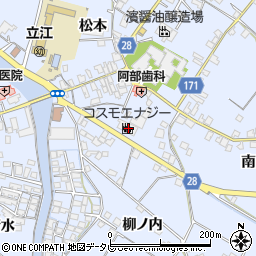 徳島県小松島市立江町（万代）周辺の地図