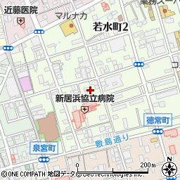 愛媛県新居浜市若水町1丁目7-41周辺の地図