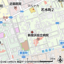 愛媛県新居浜市若水町1丁目7-30周辺の地図