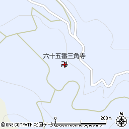由霊山三角寺周辺の地図