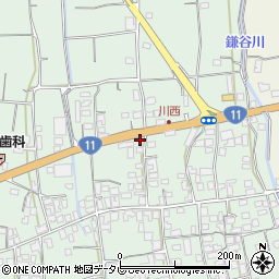 愛媛県四国中央市豊岡町長田250-1周辺の地図