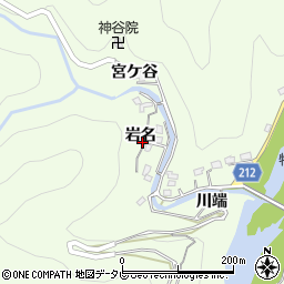 徳島県徳島市飯谷町岩名8周辺の地図