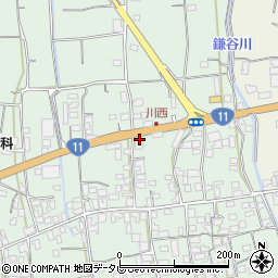 愛媛県四国中央市豊岡町長田366-1周辺の地図