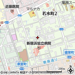 愛媛県新居浜市若水町1丁目7-34周辺の地図