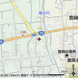 愛媛県四国中央市豊岡町長田418周辺の地図