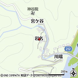 徳島県徳島市飯谷町岩名周辺の地図