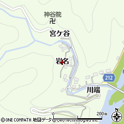 徳島県徳島市飯谷町（岩名）周辺の地図