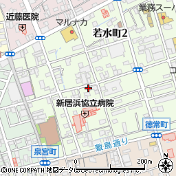 愛媛県新居浜市若水町1丁目7-36周辺の地図