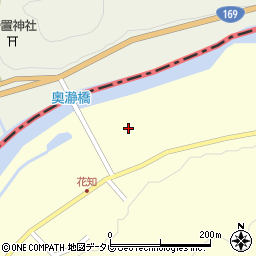 奥瀞橋周辺の地図