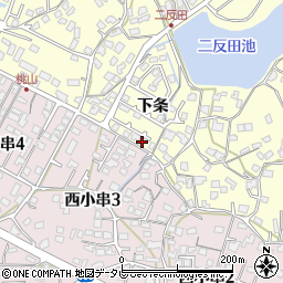 山口県宇部市小串下条583-4周辺の地図