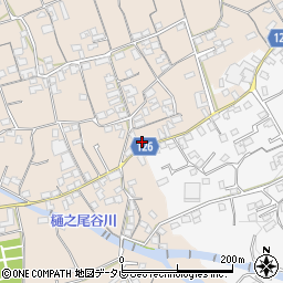 伊予三島寒川郵便局周辺の地図