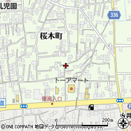 桜木東自治会館周辺の地図