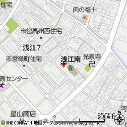 浅江南保育園周辺の地図