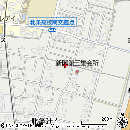 愛媛県松山市北条辻775-2周辺の地図