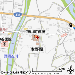 神山町役場　出納室周辺の地図