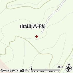 徳島県三好市山城町八千坊153周辺の地図