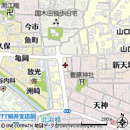山口県柳井市土手町1-10周辺の地図