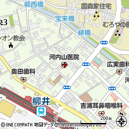 山口県柳井市中央2丁目周辺の地図
