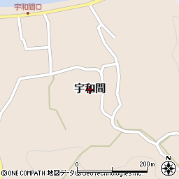 愛媛県松山市宇和間周辺の地図