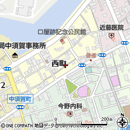 愛媛県新居浜市西町2周辺の地図