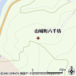 徳島県三好市山城町八千坊35周辺の地図