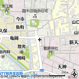 山口県柳井市土手町1-12周辺の地図