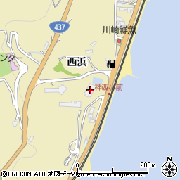 山口県柳井市神代西浜1324-1周辺の地図