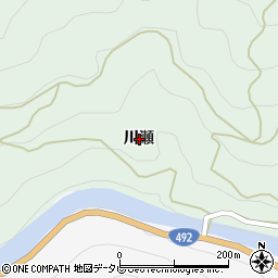 徳島県美馬市穴吹町古宮川瀬周辺の地図