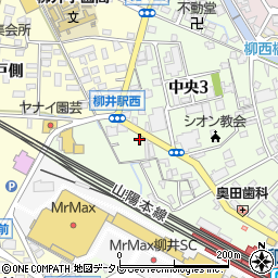 山口県柳井市中央3丁目19周辺の地図