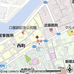 愛媛県新居浜市西町1周辺の地図