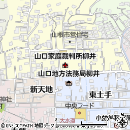 柳井簡易裁判所周辺の地図