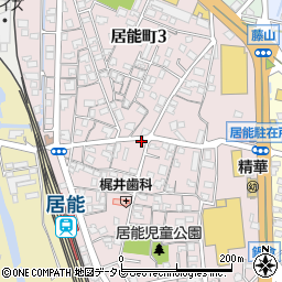 山口県宇部市居能町周辺の地図