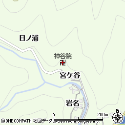 神谷院周辺の地図