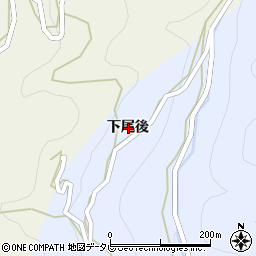 徳島県三好市池田町松尾下尾後周辺の地図