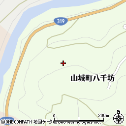 徳島県三好市山城町八千坊63周辺の地図