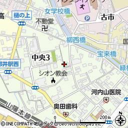 山口県柳井市中央3丁目周辺の地図