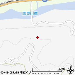 徳島県三好市池田町川崎大坪周辺の地図