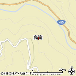 奈良県吉野郡十津川村高滝周辺の地図