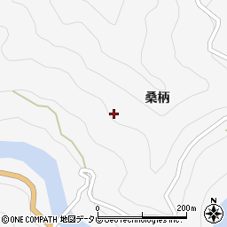 徳島県美馬市木屋平桑柄20周辺の地図